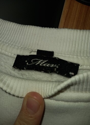 s Beden beyaz Renk Mavi Sweatshirt