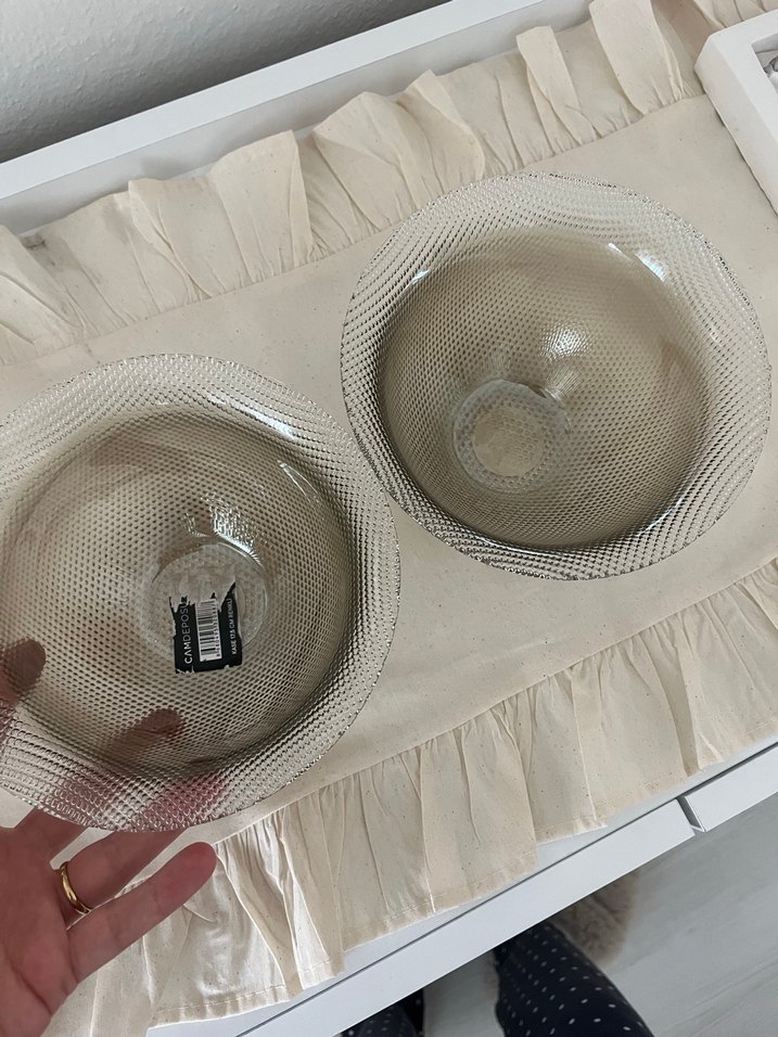 Yılan Desenli Gri Cam Kase Seti - Görsel 2