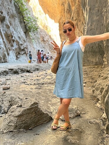 Hamile jean salopet - Görsel 2