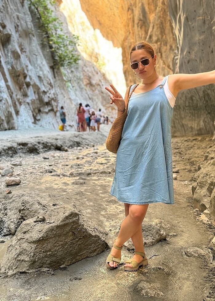 Hamile jean salopet - Görsel 2