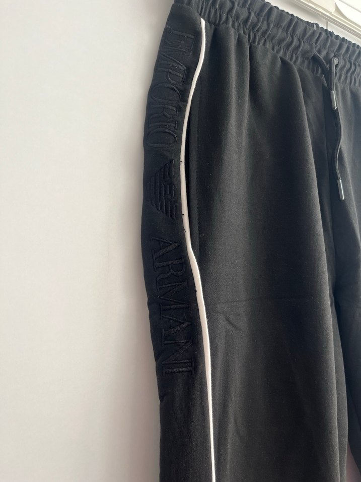 Erkek Siyah Fermuarlı Rahat Eşofman Altı - Görsel 4