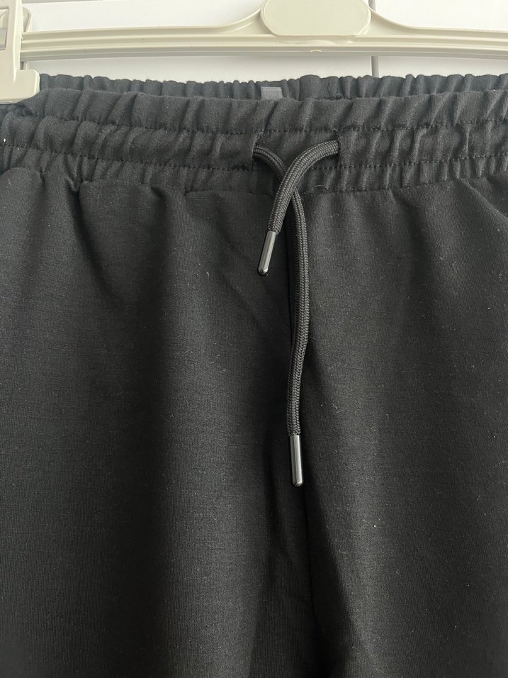Erkek Siyah Fermuarlı Rahat Eşofman Altı - Görsel 5