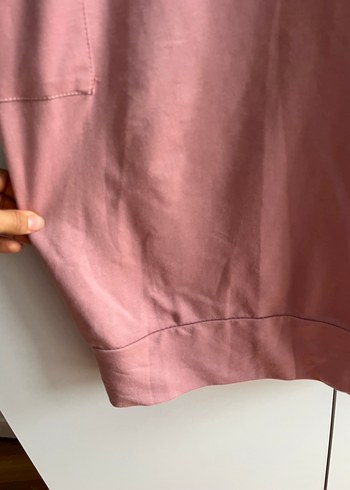 Pembe Midi Kapüşonlu Kadın Elbise - Görsel 5