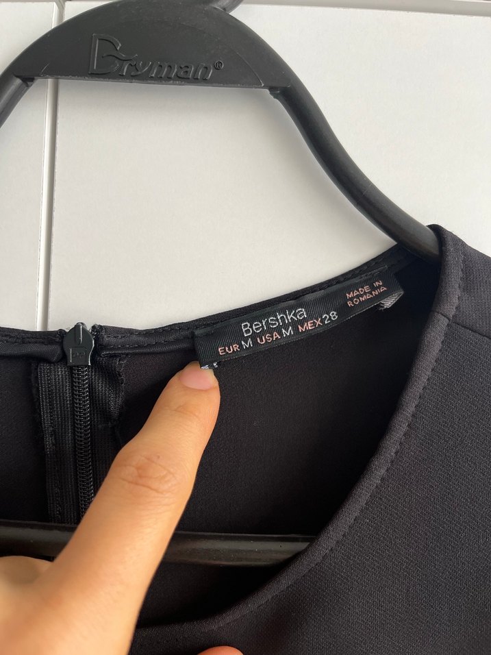 Siyah Drapeli Kadın Midi Tulum - Görsel 3