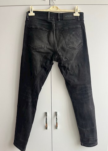 Erkek Siyah Bol Kesim Denim Pantolon - Görsel 10