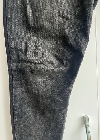 Erkek Siyah Bol Kesim Denim Pantolon - Görsel 3