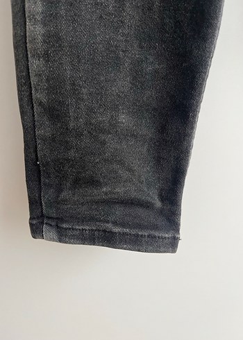 Erkek Siyah Bol Kesim Denim Pantolon - Görsel 2