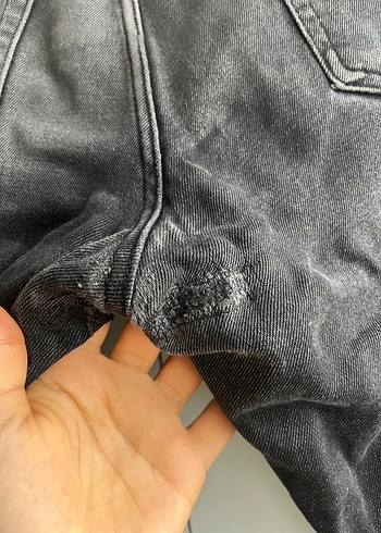 Erkek Siyah Bol Kesim Denim Pantolon - Görsel 11