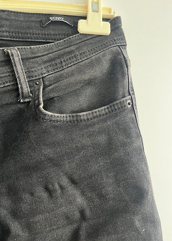 Erkek Siyah Bol Kesim Denim Pantolon - Görsel 8