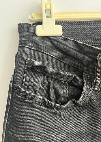 Erkek Siyah Bol Kesim Denim Pantolon - Görsel 5