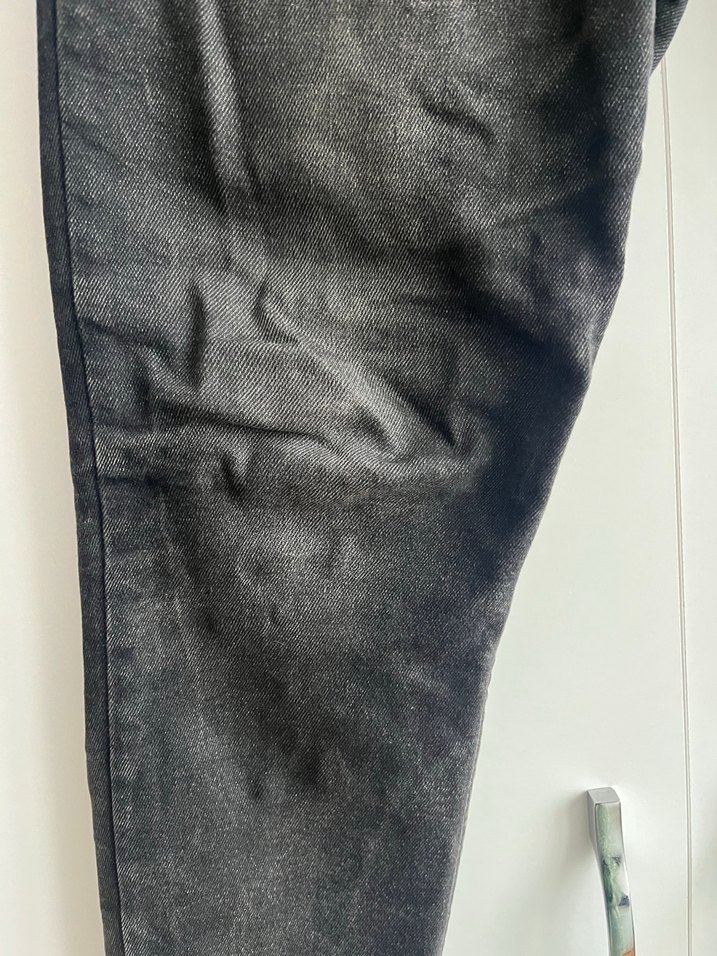 Erkek Siyah Bol Kesim Denim Pantolon - Görsel 3