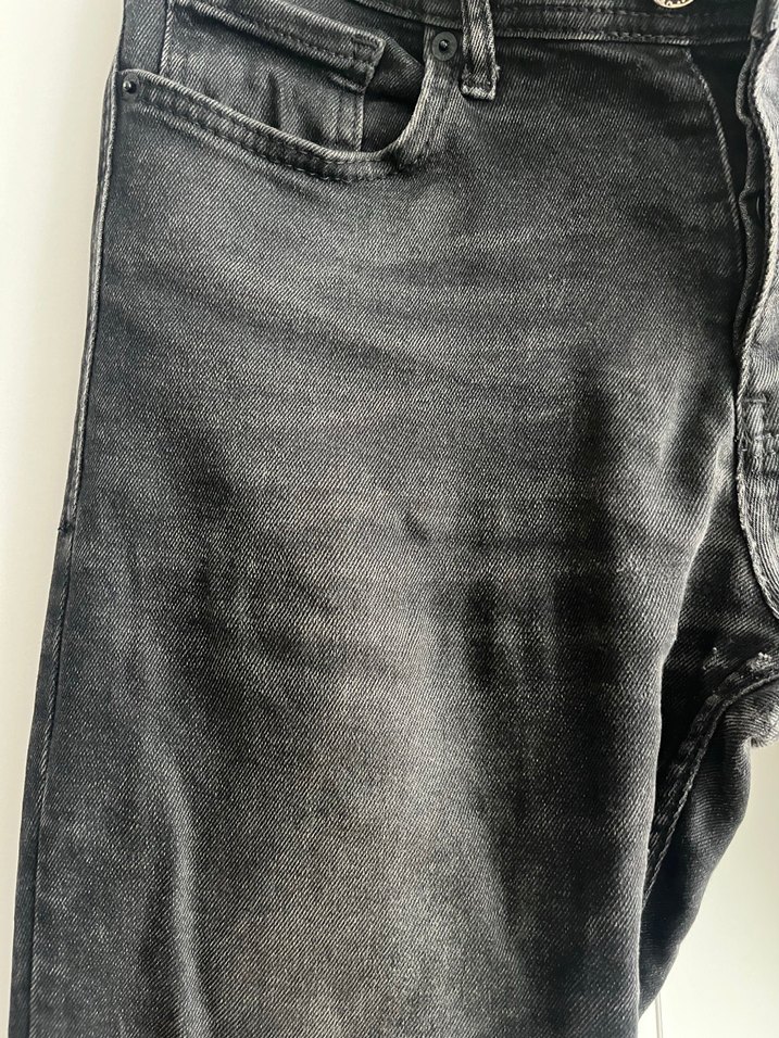 Erkek Siyah Bol Kesim Denim Pantolon - Görsel 4