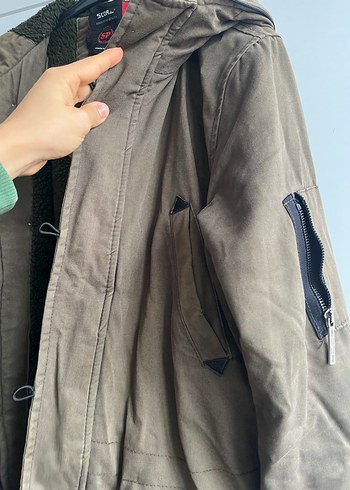 Erkek Hakş Süet Düğmeli Kaban - Görsel 12