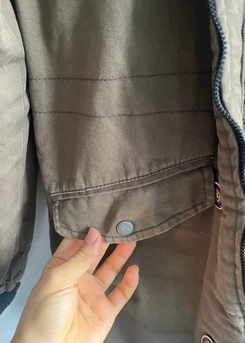 Erkek Hakş Süet Düğmeli Kaban - Görsel 9