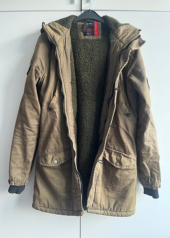 Erkek Hakş Süet Düğmeli Kaban - Görsel 3