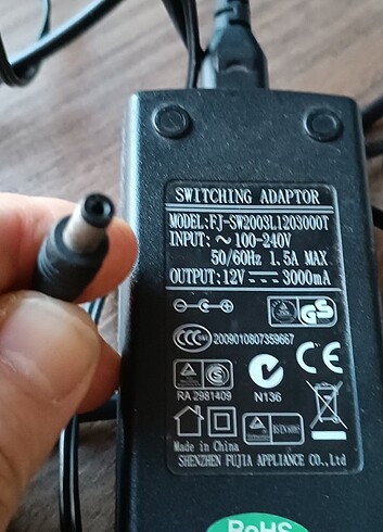 Beden 12v 3000ma adaptör