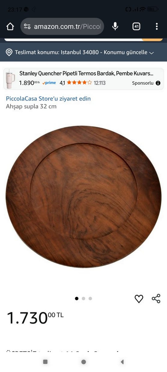 Ahşap Supla 32 cm - Görsel 5