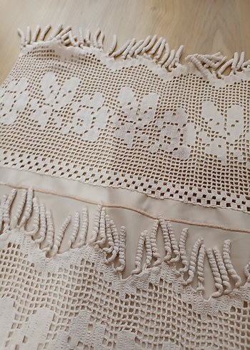 Retro 140X40 Püsküllü Runner Krem - Görsel 4