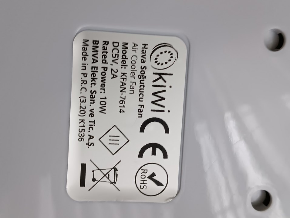 Kiwi KFAN 7614 Masaüstü Hava Soğutucu - Görsel 4