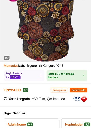  Beden çeşitli Renk MamadusBaby Kanguru Etnik Desen