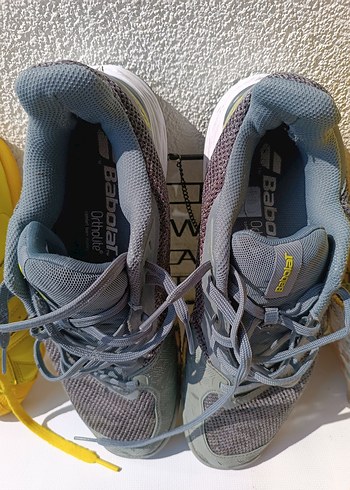 43 Beden gri Renk Babolat Erkek Spor Ayakkabı Etiketi Gri