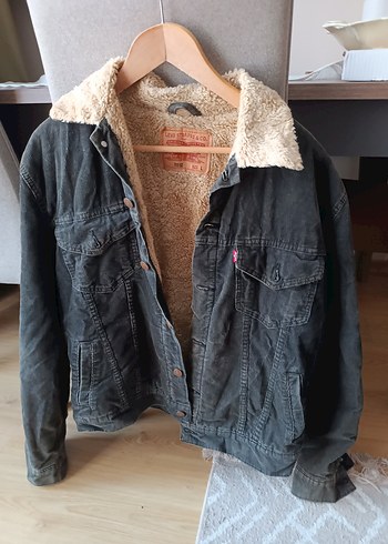 Levis Siyah Denim Peluslu Ceket