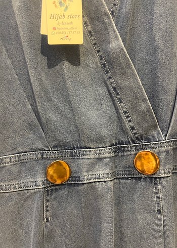 Gri Uzuntesettür Kadın elbise hıjab - Görsel 4