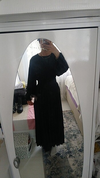 xl Beden Siyah elbise ????
