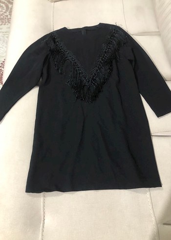 Uzun kol püsküllü tunik