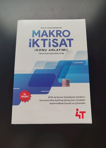 KPSS A Makro İktisat Konu Anlatımı Kitabı 4T Yayınları
