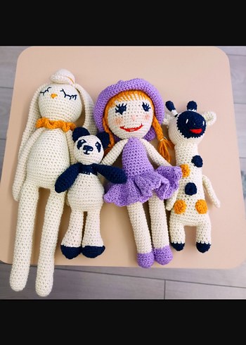 Sipariş ALINIR. El Örgüsü Bebek ve Hayvan Seti
