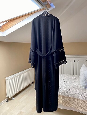 xl Beden Siyah taşlı abaya