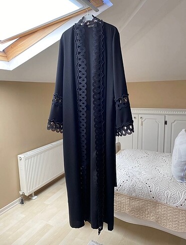Diğer Siyah taşlı abaya