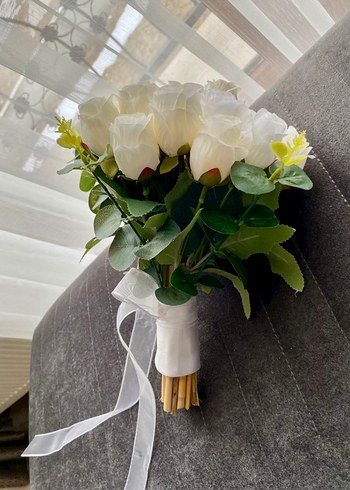 Gelin Çiçeği Gül Buketi - Görsel 4