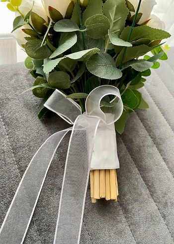 Gelin Çiçeği Gül Buketi - Görsel 3