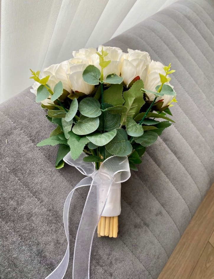 Gelin Çiçeği Gül Buketi - Görsel 2