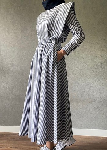 Etek-Gömlek Keten Takım - Görsel 6