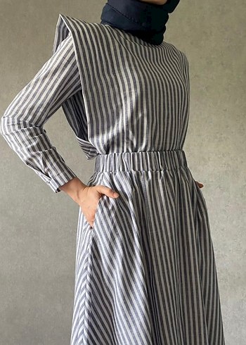 Etek-Gömlek Keten Takım - Görsel 7