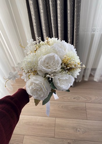 Beyaz Gelin Buketi - Görsel 3