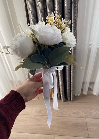 Beyaz Gelin Buketi - Görsel 2