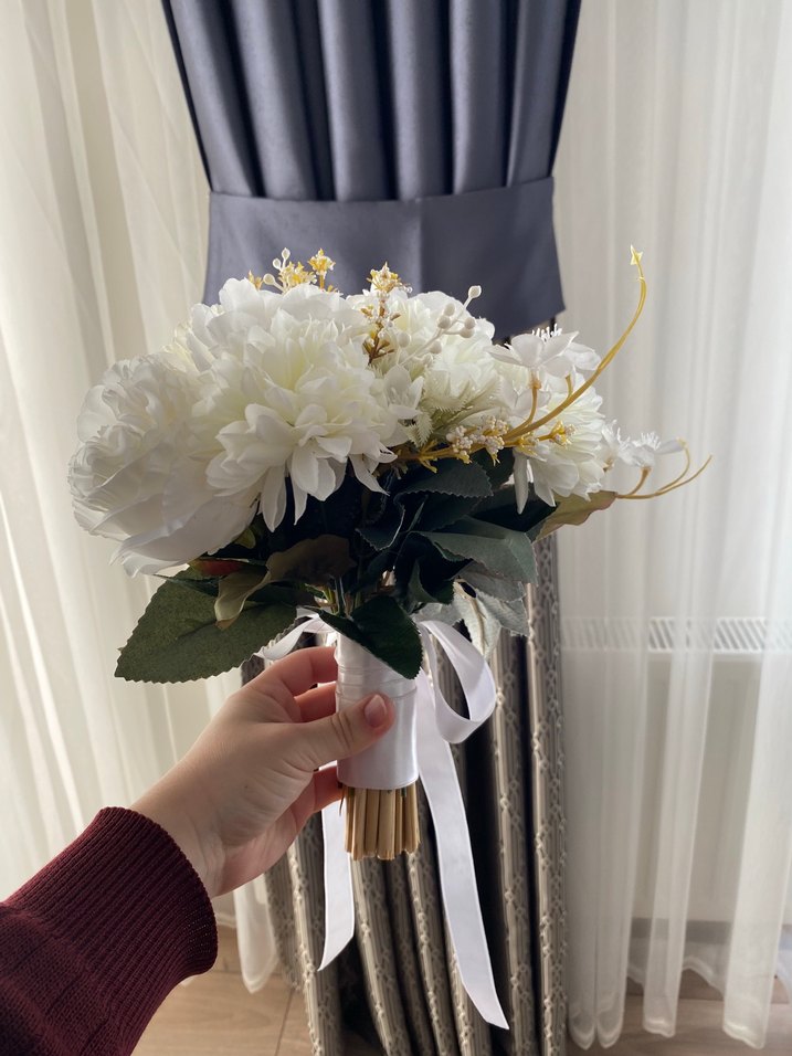 Beyaz Gelin Buketi - Görsel 5