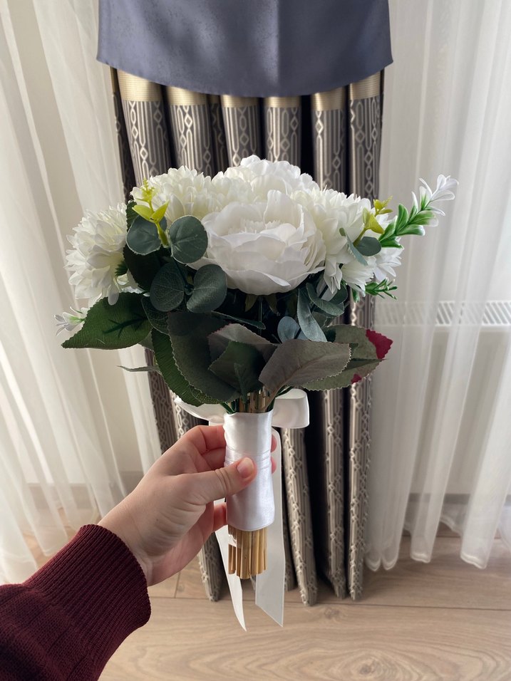 Beyaz Gelin Buketi - Görsel 5