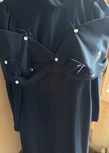 lacivert abiye - Görsel 3