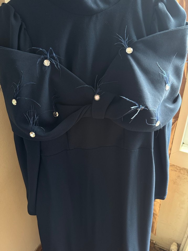 lacivert abiye - Görsel 3