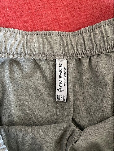 l Beden Stradivarius Keten Karışımlı Pantolon