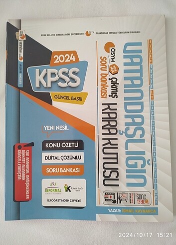  KPSS 2024 Vatandaşlığın kara kutusu çıkmış soru bankası 