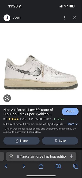 39 Beden Orijinal Nike Air Force Ayakkabı