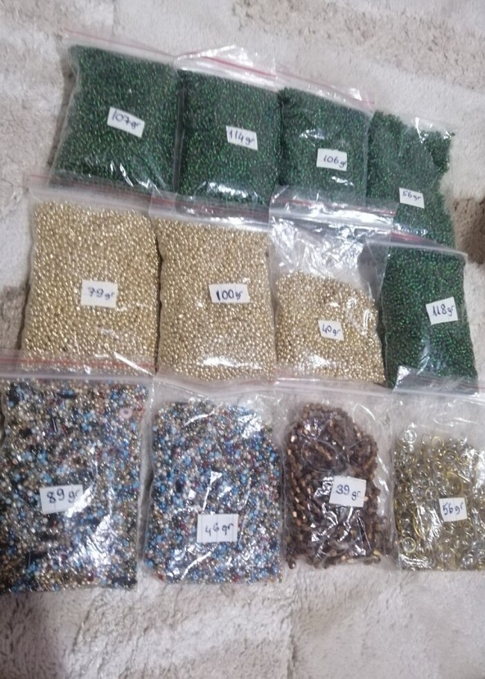 Boncuk aparat kullanılmış artık malzemeler - Görsel 2