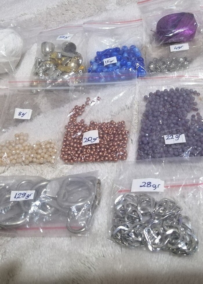 Boncuk aparat kullanılmış artık malzemeler - Görsel 3