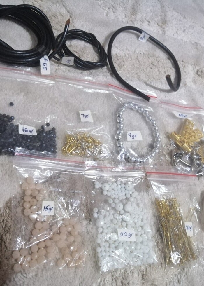 Boncuk aparat kullanılmış artık malzemeler - Görsel 4